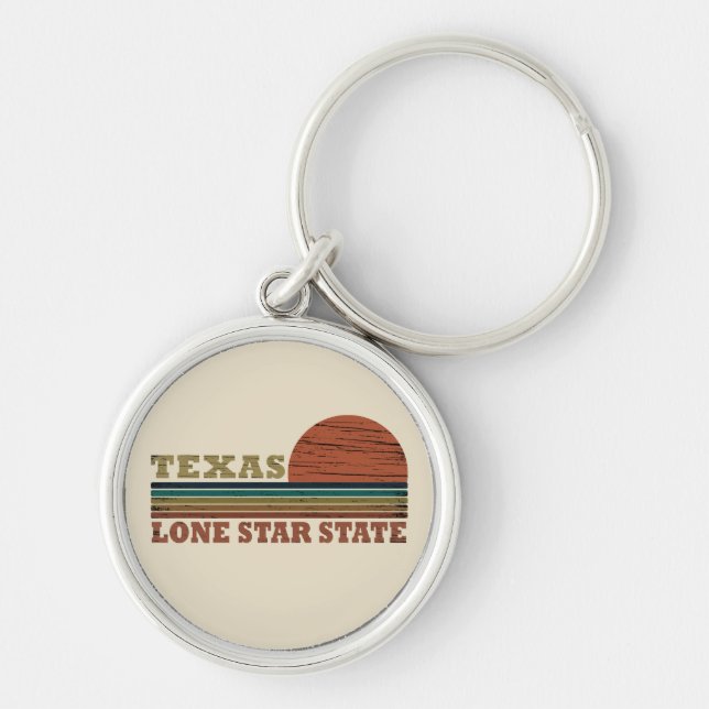 Texas der einstündige klassische Sonnenuntergang-S Schlüsselanhänger (Vorne)