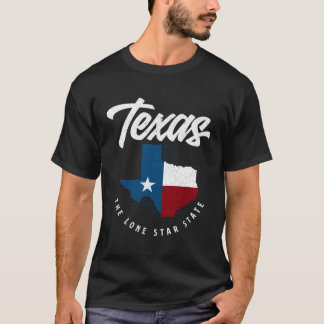 Texas Der einstündige Staat Texas Karte T-Shirt
