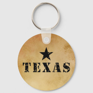 Texas, der einzige Stern-Staat Schlüsselanhänger