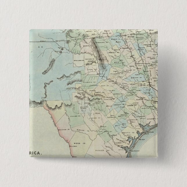 Texas der USA Button (Vorderseite)