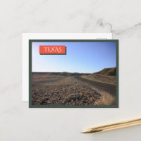 Texas Desert Open Road Big Bend Cartes postales