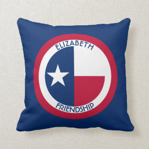 Texas die einziger Stern-personalisierte Flagge Kissen