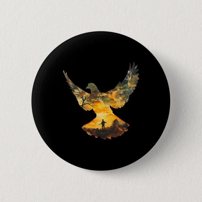 Texas Dove Jagd I Dove Junter Button (Vorderseite)