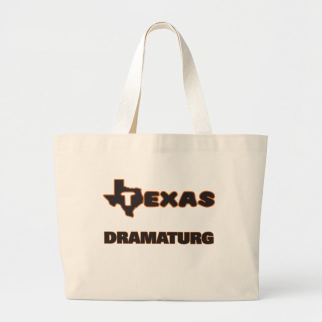 Texas Dramaturg Jumbo Stoffbeutel (Vorne)