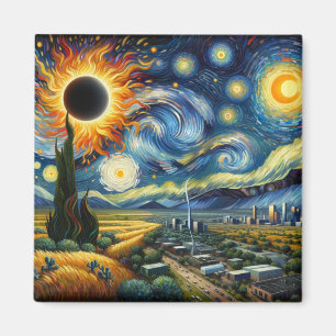 Texas Eclipse Magnet