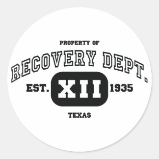TEXAS-Erholung Runder Aufkleber