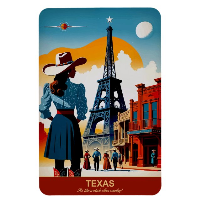 Texas: Es ist wie ein ganzes anderes Land flexibel Magnet (Vertikal)