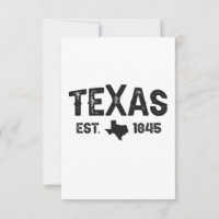 Texas Est 1845 American Staat Patriotic Gift