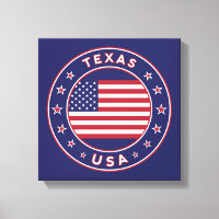 Texas, États-Unis, poster, toile