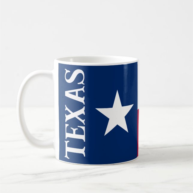 Texas-Fahne Kaffee-Tasse Kaffeetasse (Links)
