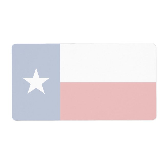 Texas Faint Flag Étiquette d'expédition (Devant)