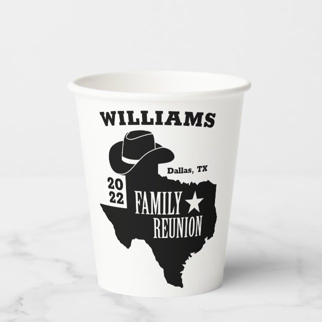 Texas Family Wiedersehen Pappbecher (Vorderseite)