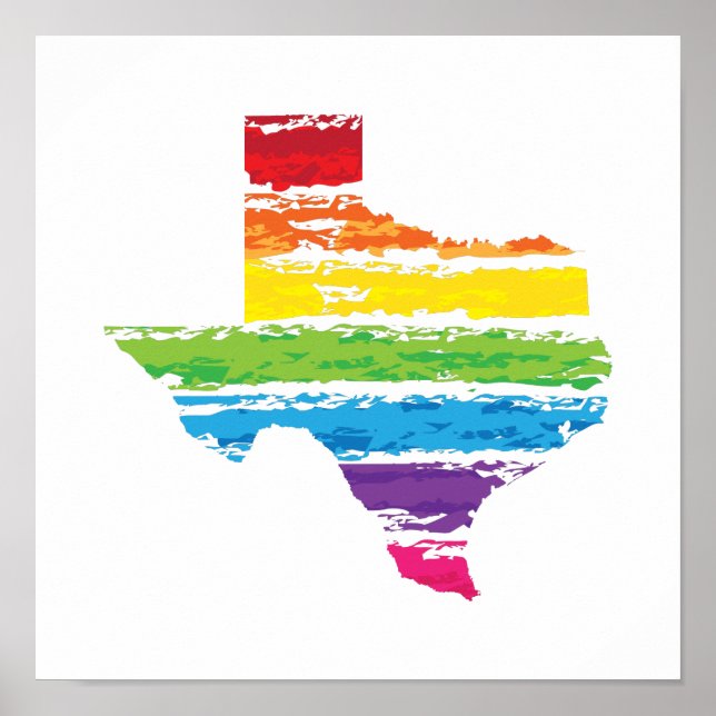 Texas Farbstrecken Poster (Vorne)