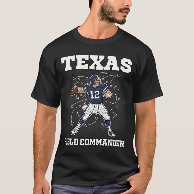 TEXAS FIELD COMMANDER - DALLAS FOOTBALL T-Shirt (Vorderseite)