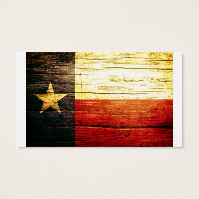 Texas Flag Altes Holz (Rückseite)