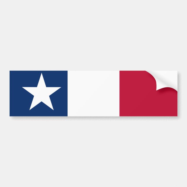 Texas Flag Autoaufkleber (Vorne)