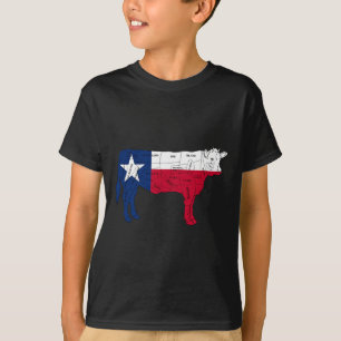 Texas Flag Bbq Rindfleisch Metzger Schnitte Rbecue T-Shirt