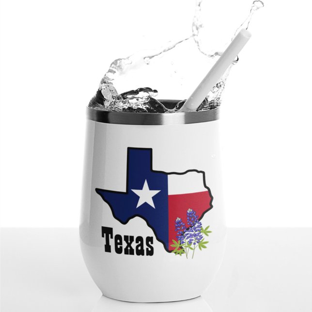 Texas Flag & Blume Bluebonnet mit Individuelle Nam (Von Creator hochgeladen)