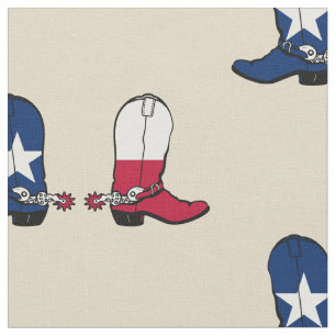 Texas Flag Cowboy Boost 2 Farbhintergrund Stoff