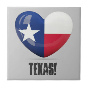 Texas Flag Cutout Fliese
