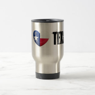 Texas Flag Cutout Reisebecher