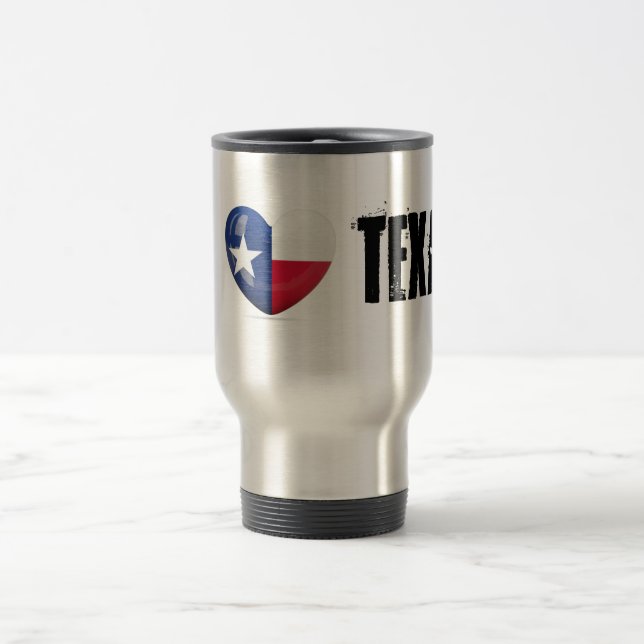 Texas Flag Cutout Reisebecher (Mittel)