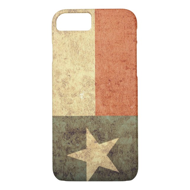Texas Flag - Grunge Case-Mate iPhone Hülle (Rückseite)