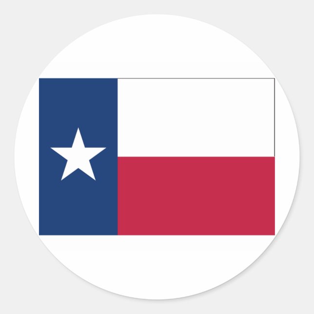Texas FLAG International Runder Aufkleber (Vorderseite)