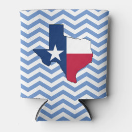 Texas Flag Karte Lonestar Staat Zickzack Texan Dosenkühler