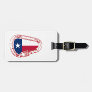 Texas Flag Kletterer Carabiner Gepäckanhänger