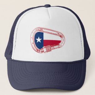 Texas Flag Kletterer Carabiner Truckerkappe