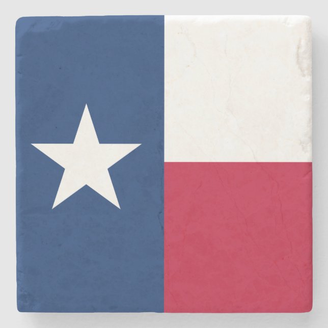 Texas Flag Lone Star Staat Proud Texan Rustikal Steinuntersetzer (Vorderseite)