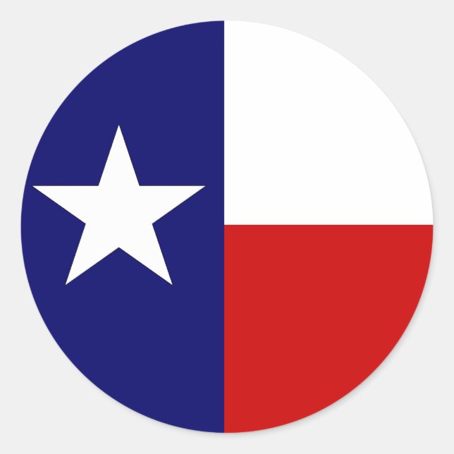 Texas Flag Lone Star Staat Travel Circle Aufkleber (Vorderseite)