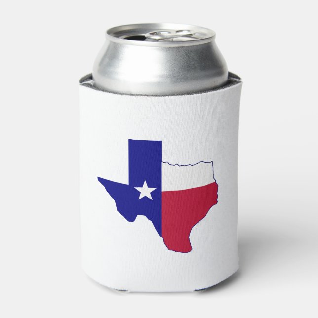 Texas Flag Map Dosenkühler (Kanne Vorderseite)