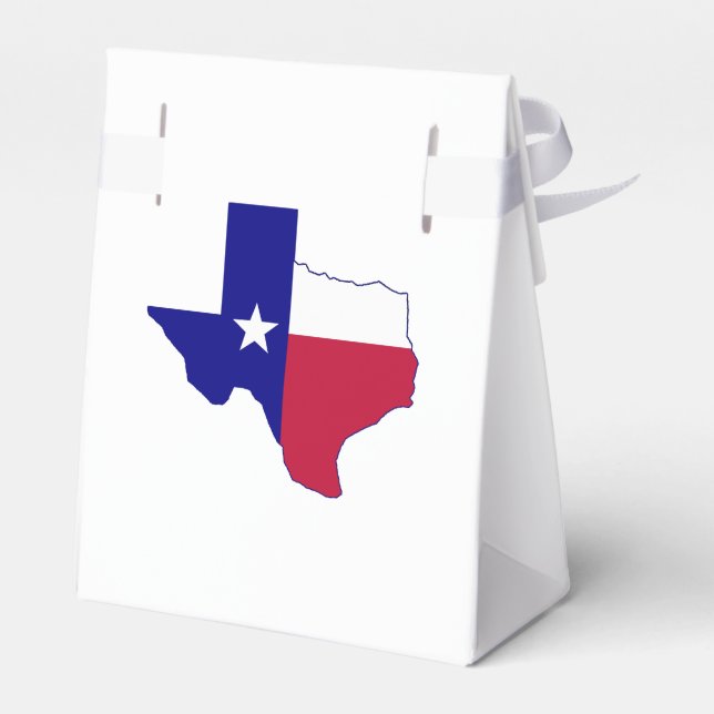 Texas Flag Map Geschenkschachtel (Rückseite)
