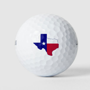 Texas Flag Map Golfball
