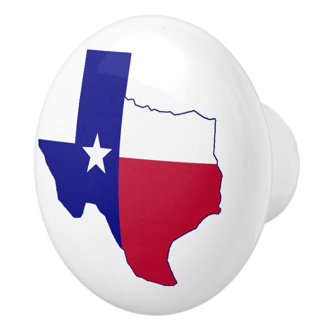 Texas Flag Map Keramikknauf (Rechts)