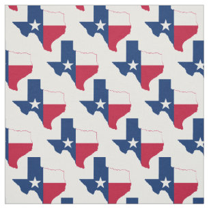 TEXAS Flag Map-Kontur Stoff