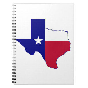 Texas Flag Map Notizblock