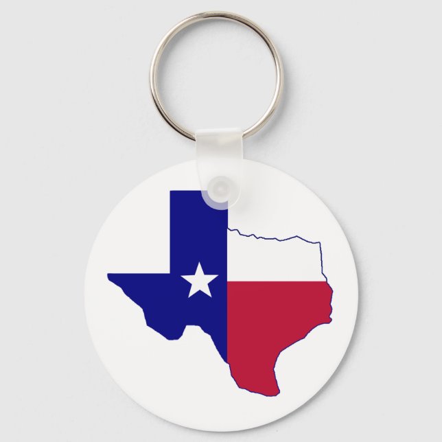 Texas Flag Map Schlüsselanhänger (Vorderseite)
