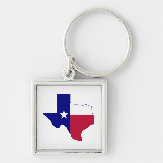 Texas Flag Map Schlüsselanhänger (Vorne)