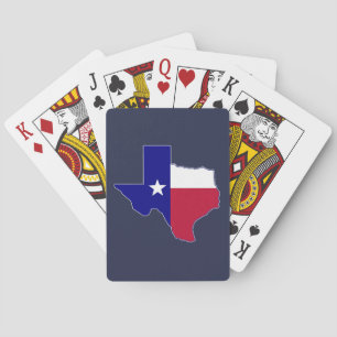 Texas Flag Map Spielkarten