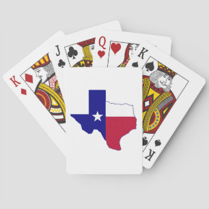 Texas Flag Map Spielkarten