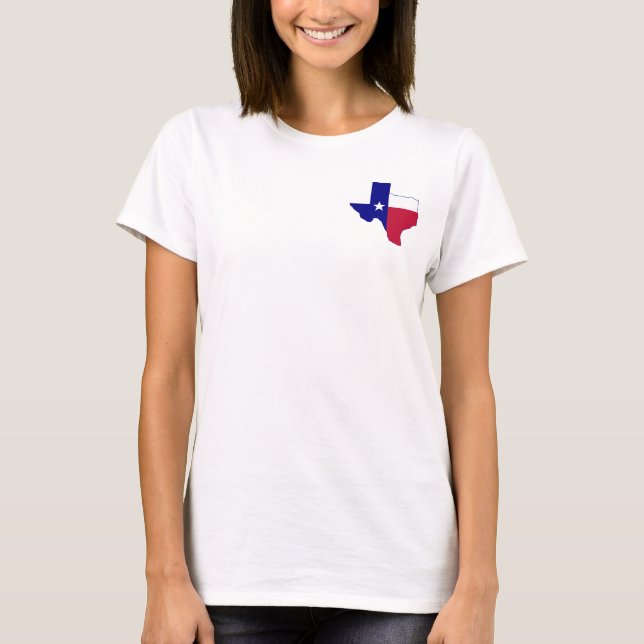 Texas Flag Map T-Shirt (Vorderseite)