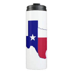 Texas Flag Map Thermosbecher