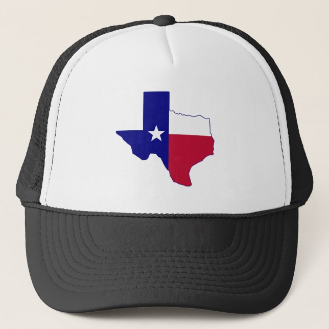 Texas Flag Map Truckerkappe (Vorderseite)