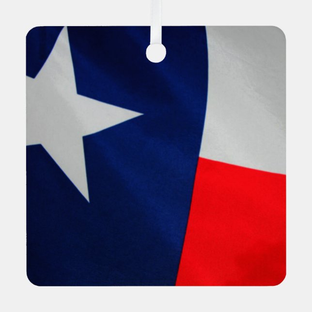 Texas Flag Metal Ornament Aus Metall (Vorderseite)