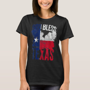 Texas Flag Proud Texan Gott segne Texas Patriotic T-Shirt