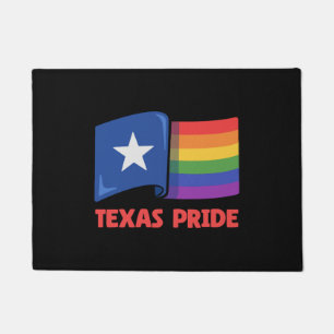 Texas Flag Regenbogen Design für stolze LGBT+ Texa Fußmatte