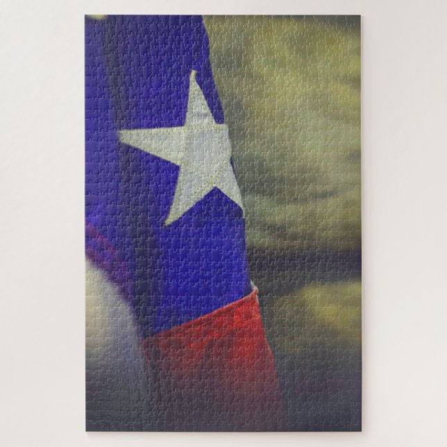 Texas Flag Rustic Lone Star Staat USA (Vertikal)